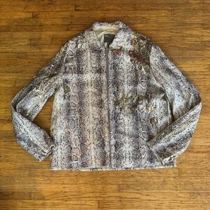 ASOS SEQUIN SNAKE PRINT JACKET